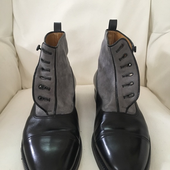 Zak Austrian shoemaker mens’ 1912 button up boots - Picture 6 of 8